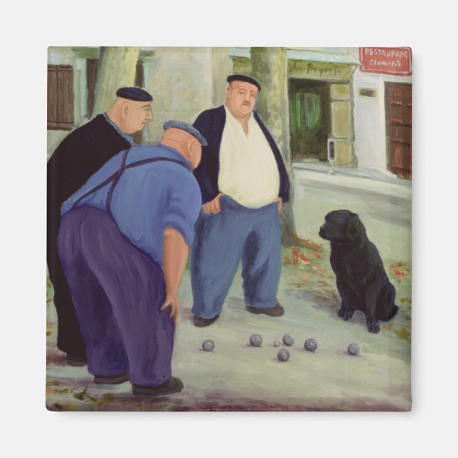 Boules Players Magnet (Framsidan)