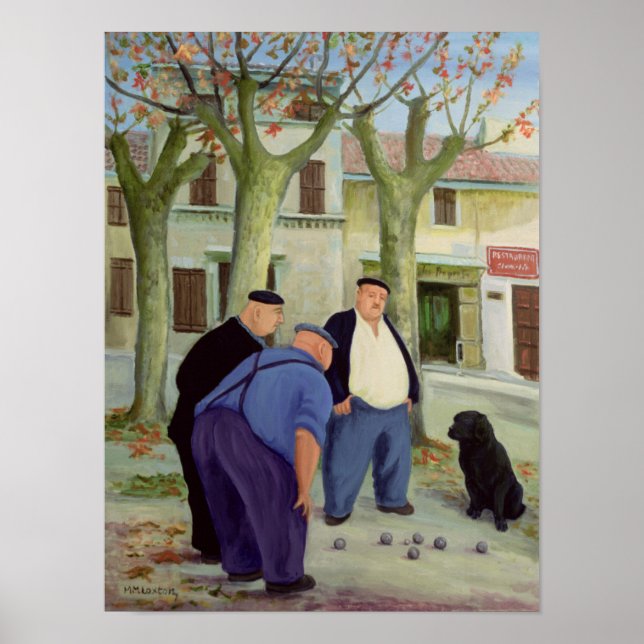 Boules Players Poster (Framsidan)
