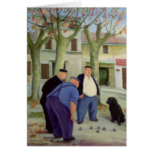 Boulesspelare Hälsningskort