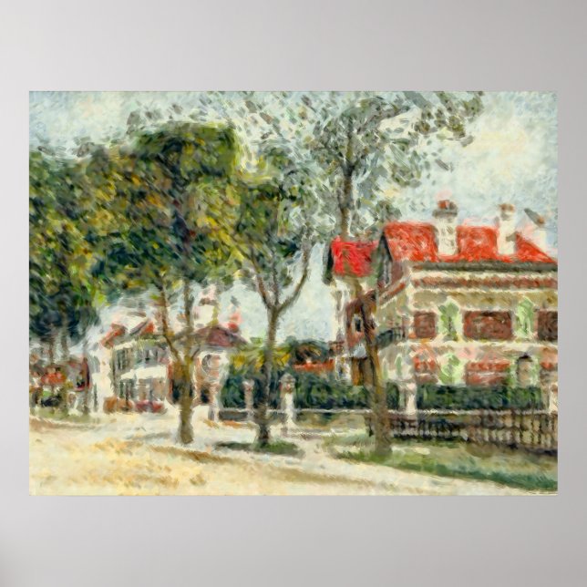Boulevard  Carnot à Noyon Poster (Framsidan)