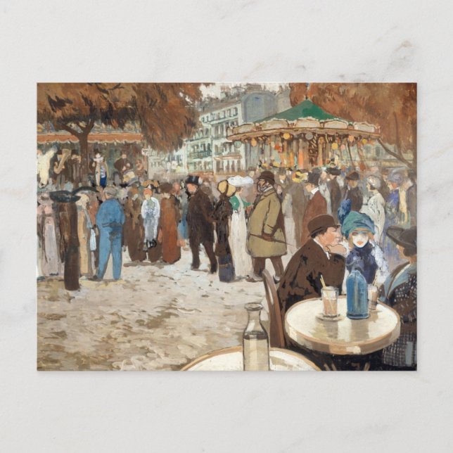 Boulevard de Clichy | Louis Abel-Truchet Vykort (Framsida)