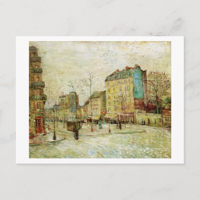 Boulevard de Clichy, Van Gogh Fine Art Vykort (Framsida)