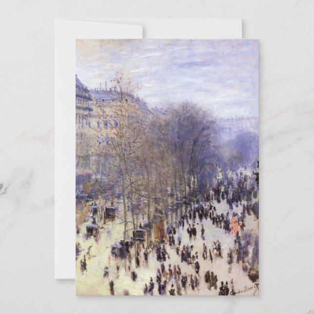 Boulevard des Capucines av Claude Monet, Fin konst (Framsida)