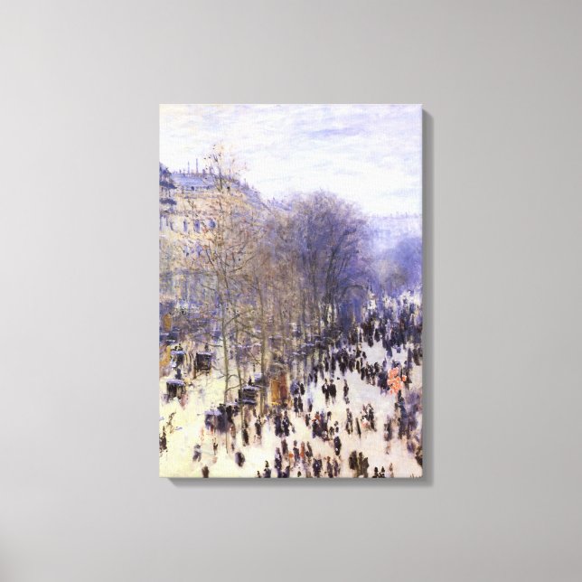 Boulevard des Capucines av Claude Monet, Fin konst Canvastryck (Framsida)