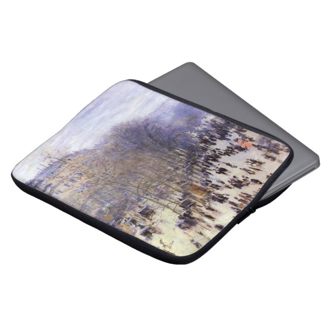 Boulevard des Capucines av Claude Monet, Fin konst Laptop Sleeve (Framsida topp)