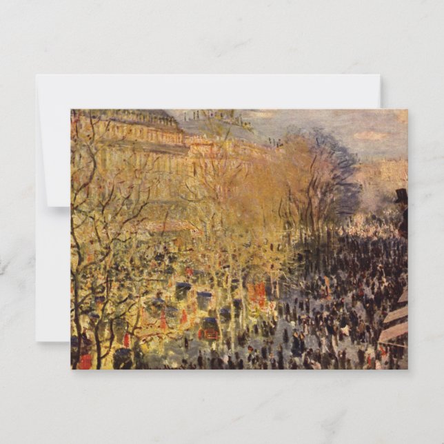 Boulevard des Capucines av Claude Monet, Finkonst (Framsida)