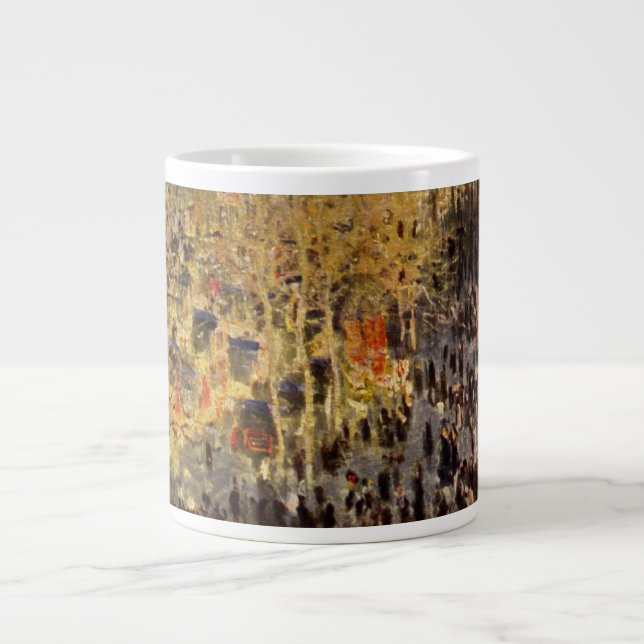 Boulevard des Capucines av Claude Monet, Finkonst Jumbo Mugg (Framsidan)
