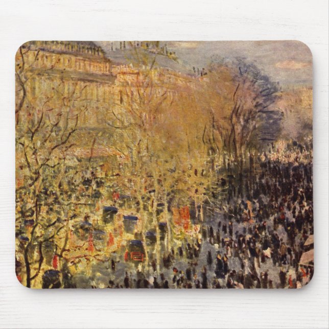 Boulevard des Capucines av Claude Monet, Finkonst Musmatta (Framsidan)