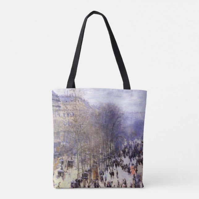 Boulevard des Capucines av Claude Monet, Finkonst Tygkasse (Baksida)