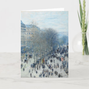 Boulevard des Capucines av Claude Monet Helgkort