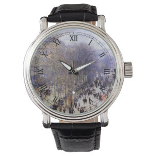Boulevard des Capucines av Claude Monet, konst Armbandsur