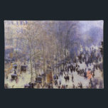 Boulevard des Capucines av Claude Monet, konst Bordstablett<br><div class="desc">Boulevard des Capucines (1873) av Claude Monet är en vintage bra-bild av cityscape-målning med en gata i Paris, Frankrike. Boulevard des Capucines är en av de fyra "grands boulevards" i Paris, en boulevardkedja som går i öster-väster som även omfattar Boulevard de la Madeleine, Boulevard des Italiens och Boulevard Montmartre. Om...</div>