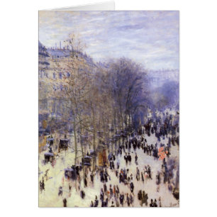Boulevard des Capucines av Claude Monet, konst Hälsningskort