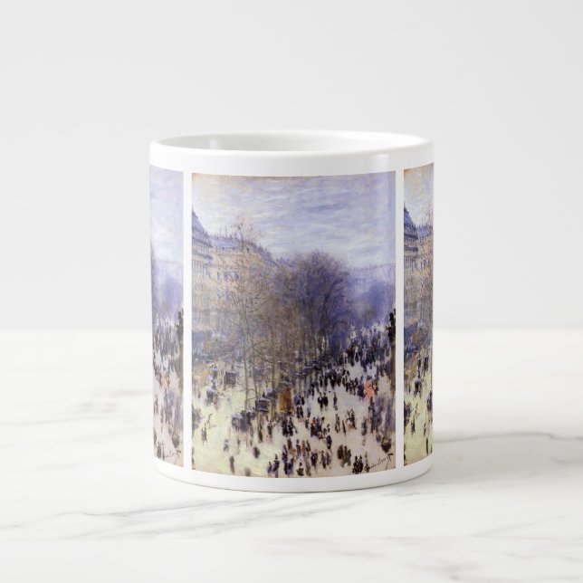 Boulevard des Capucines av Claude Monet, konst Jumbo Mugg (Framsidan)