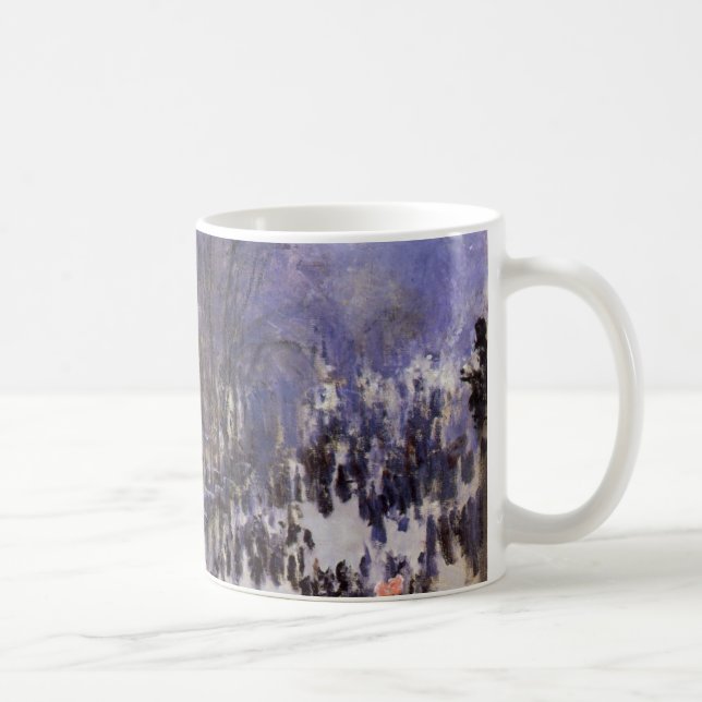 Boulevard des Capucines av Claude Monet, konst Kaffemugg (Höger)