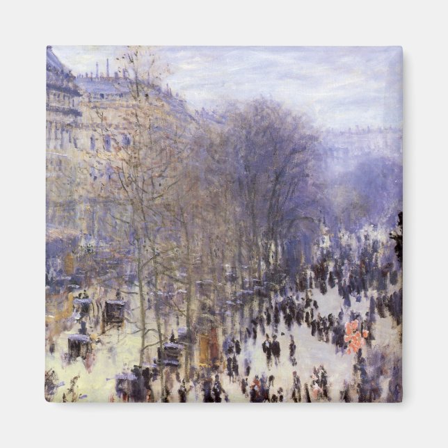 Boulevard des Capucines av Claude Monet, konst Magnet (Framsidan)