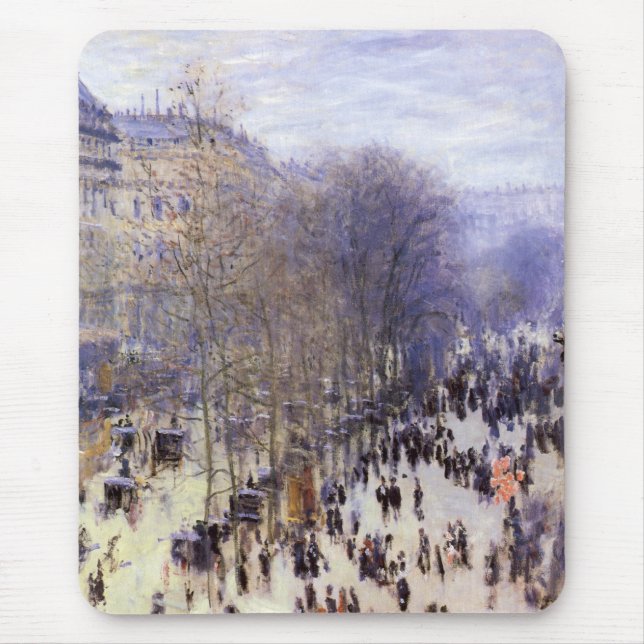 Boulevard des Capucines av Claude Monet, konst Musmatta (Framsidan)