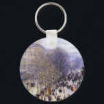 Boulevard des Capucines av Claude Monet, konst Nyckelring<br><div class="desc">Boulevard des Capucines (1873) av Claude Monet är en vintage bra-bild av cityscape-målning med en gata i Paris, Frankrike. Boulevard des Capucines är en av de fyra "grands boulevards" i Paris, en boulevardkedja som går i öster-väster som även omfattar Boulevard de la Madeleine, Boulevard des Italiens och Boulevard Montmartre. Om...</div>