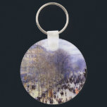 Boulevard des Capucines av Claude Monet, konst Nyckelring<br><div class="desc">Boulevard des Capucines (1873) av Claude Monet är en vintage bra-bild av cityscape-målning med en gata i Paris, Frankrike. Boulevard des Capucines är en av de fyra "grands boulevards" i Paris, en boulevardkedja som går i öster-väster som även omfattar Boulevard de la Madeleine, Boulevard des Italiens och Boulevard Montmartre. Om...</div>