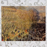 Boulevard des Capucines av Claude Monet, konst Pussel<br><div class="desc">Boulevard des Capucines (1873) av Claude Monet är en vintage-bra av konstcityscape-målning under den varma höstsäsongen färg. Boulevard des Capucines är en av de fyra "grands boulevards" i Paris, en boulevardkedja som går i öster-väster som även omfattar Boulevard de la Madeleine, Boulevard des Italiens och Boulevard Montmartre. En klassisk gatuscen...</div>