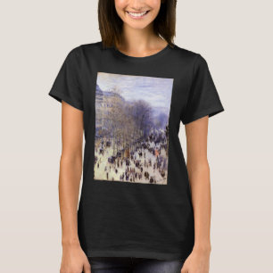 Boulevard des Capucines av Claude Monet, konst T Shirt