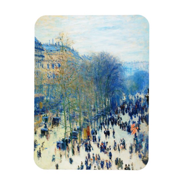 Boulevard des Capucines Claude Monet bra art Magnet (Vertikal)
