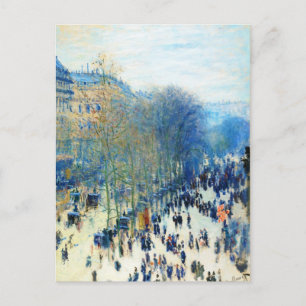 Boulevard des Capucines Claude Monet bra art Vykort