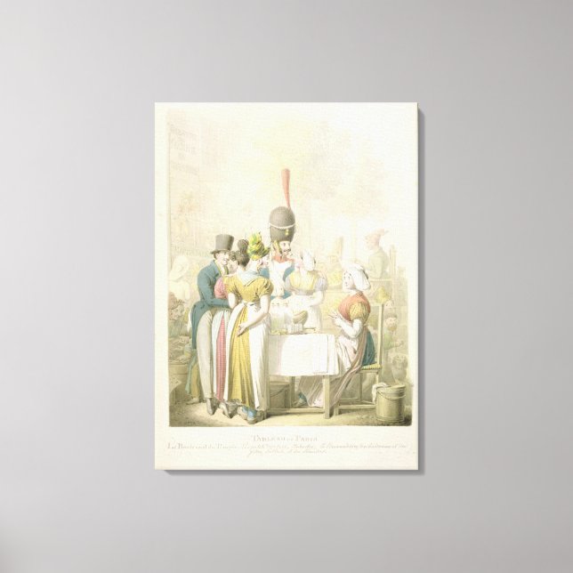 Boulevard du Temple från Tableau de Canvastryck (Framsida)