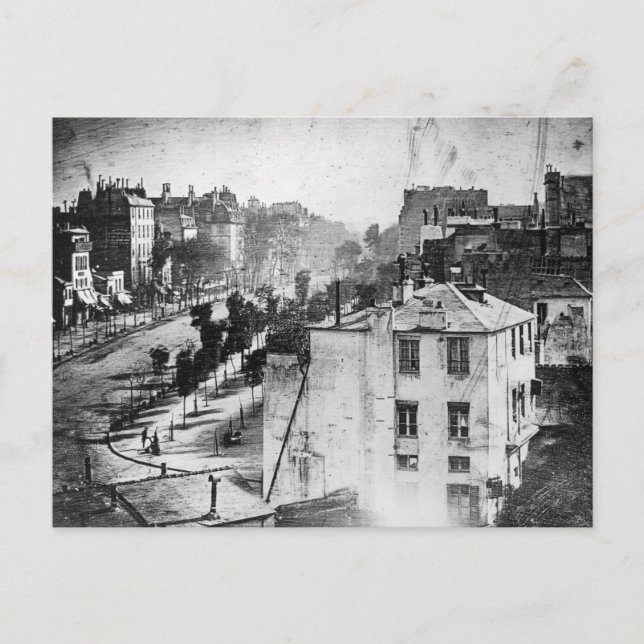 Boulevard Du Temple Vykort (Framsida)