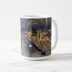 Boulevard Montmartre i Night Pissarro Kaffemugg