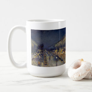 Boulevard Montmartre i Night Pissarro Kaffemugg