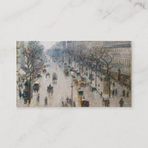 Boulevard Montmartre - Paris - Camille Pissarro Visitkort