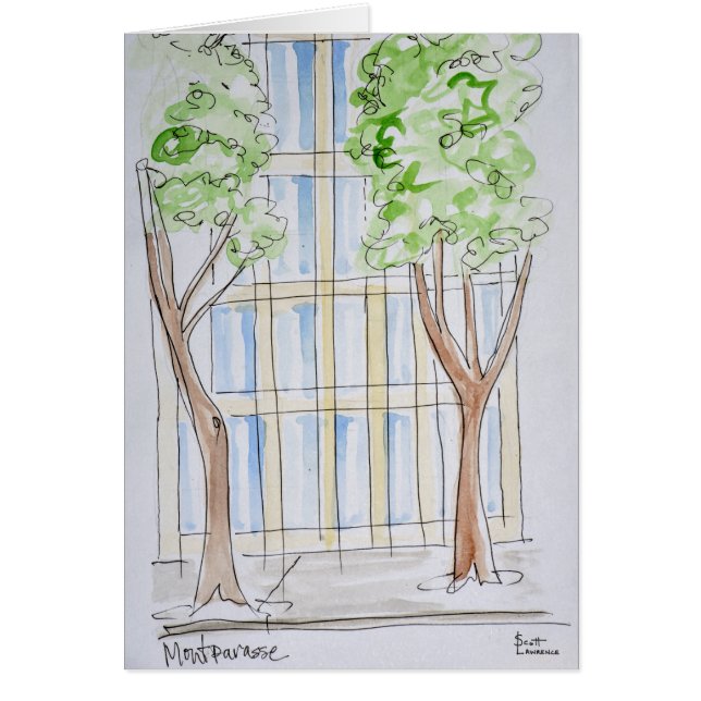 Boulevard Montparnasse | Paris, Frankrike Hälsningskort (Framsidan)