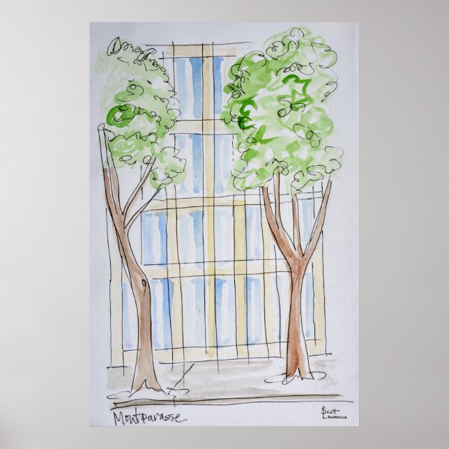 Boulevard Montparnasse | Paris, Frankrike Poster (Framsidan)