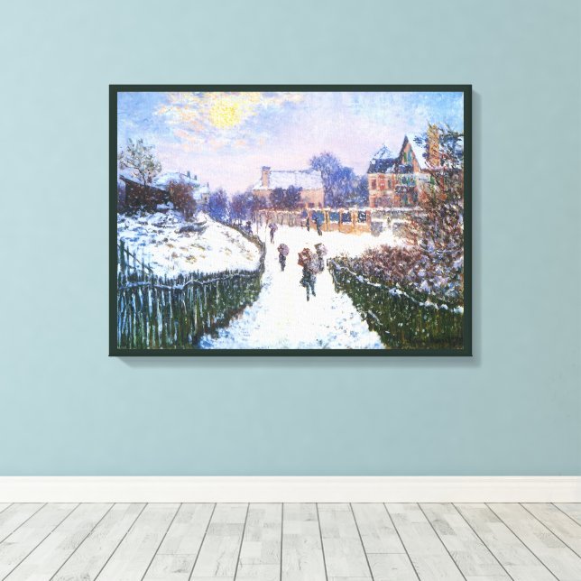 Boulevard Saint Denis Argenteuil av Claude Monet Canvastryck (Insitu (trägolv))