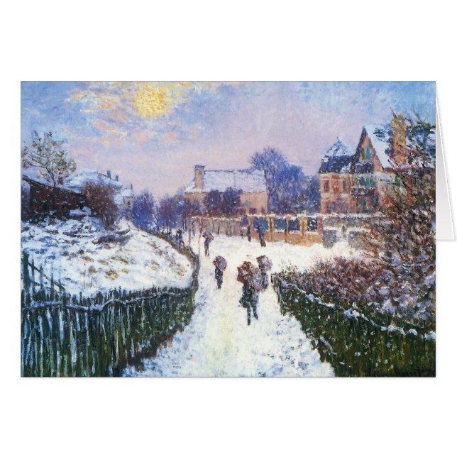 Boulevard Saint Denis Argenteuil av Claude Monet Hälsningskort (Framsidan Horizontal)