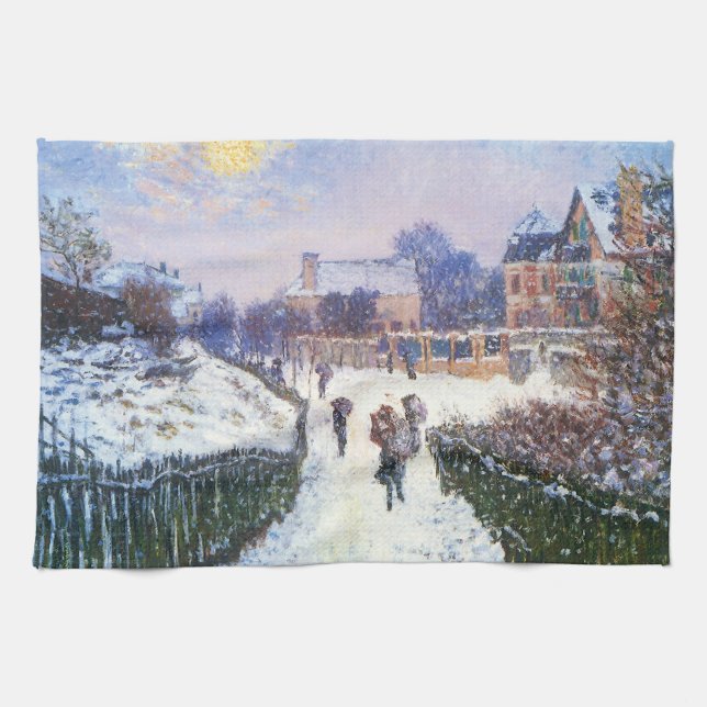 Boulevard Saint Denis Argenteuil av Claude Monet Kökshandduk (Horisontell)