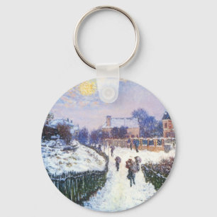 Boulevard Saint Denis Argenteuil av Claude Monet Nyckelring
