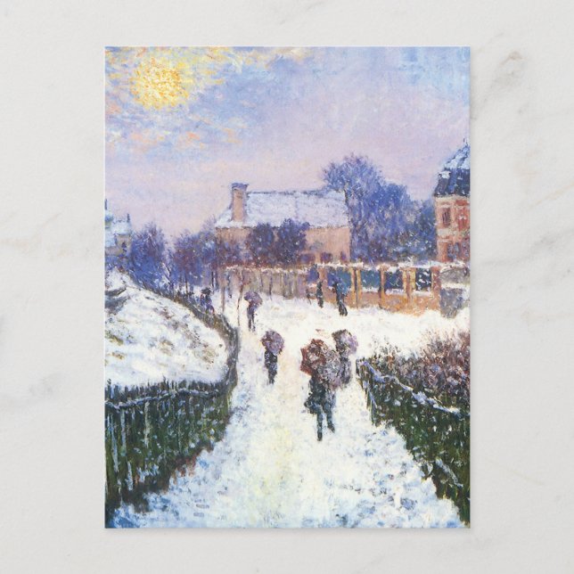 Boulevard Saint Denis Argenteuil av Claude Monet Vykort (Framsida)