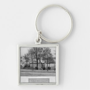 Boulevard Sanktt-Jacques Fyrkantig Silverfärgad Nyckelring