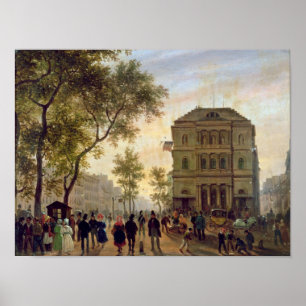 Boulevard St Martin och theatren de Poster