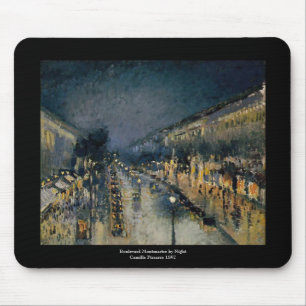 Boulevarde Montmartre på natten ~ Camille Pissarro Musmatta