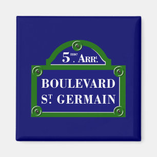 Boulevarden Sanktt-Germain, den Paris gatan Magnet