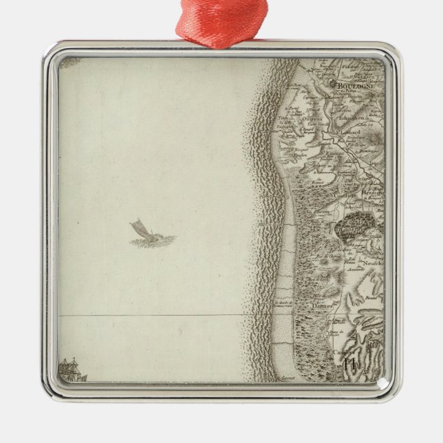 Boulogne Julgransprydnad Metall (Framsidan)