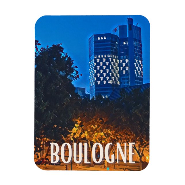 Boulogne Photo Vintage Magnet (Vertikal)