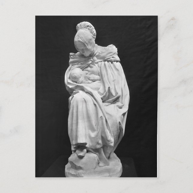 Boulonnaise Woman Matar sitt barn Vykort (Framsida)