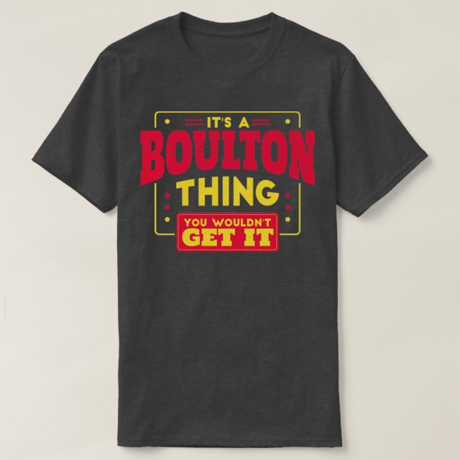 Boulton T Shirt (Design framsida)