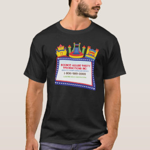 BOUNCE HOUSE FÖDELSEDAGSFEST Din affärs T-shirt