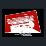 BOUNCE Impala Lowrider Poster<br><div class="desc">Dynamisk och fantastisk popkonsmålning av en 1963 Chevrolet Impala-sändare. Finns som poster i alla storlekar från liten till kolossal.</div>