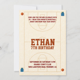 🏀 Bounce into the best birthday ever! 🎉 Inbjudningar